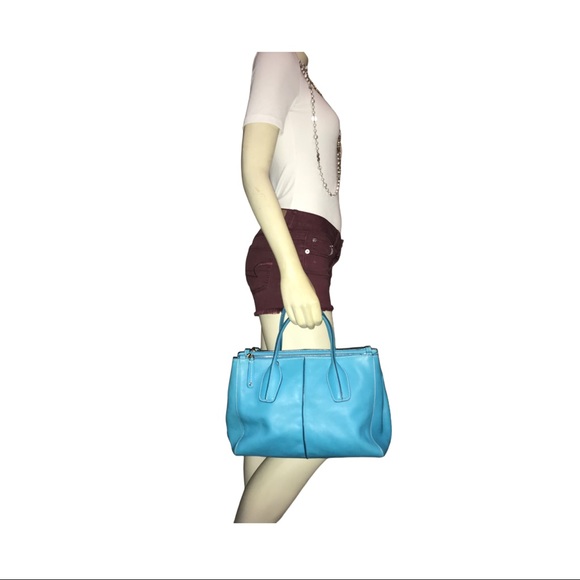 Authenticated Tod’s Blue Satchel Bag - Picture 7 of 14